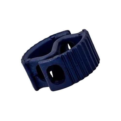 Koordstopper plastic met ribbels - 20 mm - marineblauw