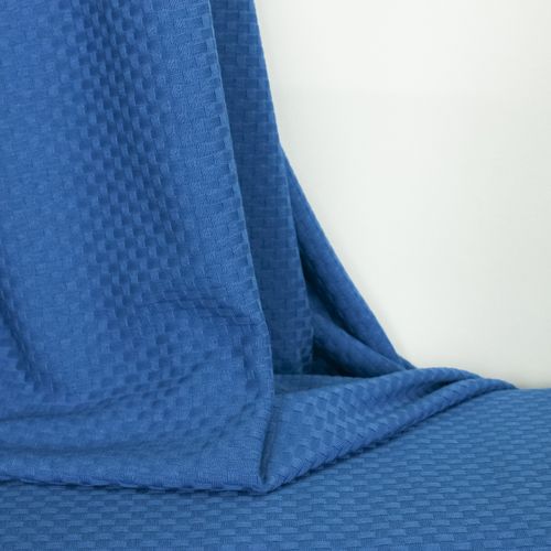 Structuurtricot 'Organic Wicker Knit' - Intense Blue - Mind The Maker