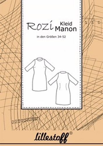 Patroon jurk voor dames 'Manon' van Lillestof door Rozi