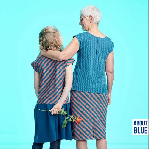 Patroon rechte rok met split -  'Sunday Mood' van About Blue