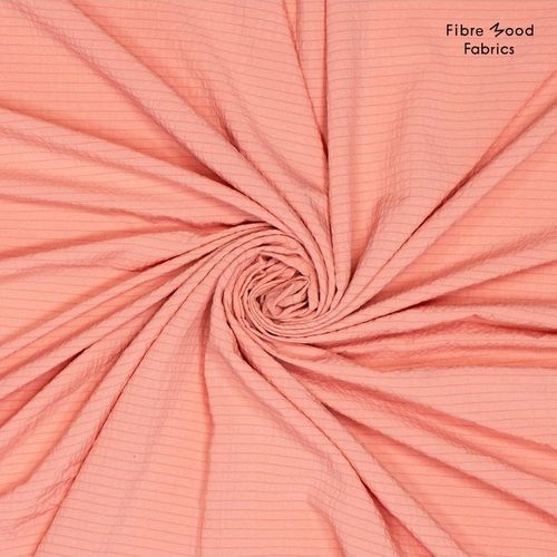 Seersucker koraal roze - Fibre Mood
