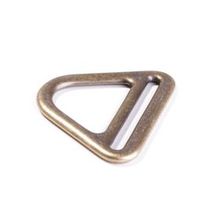 D ring met bandopening - messing - 40 mm - driehoekig