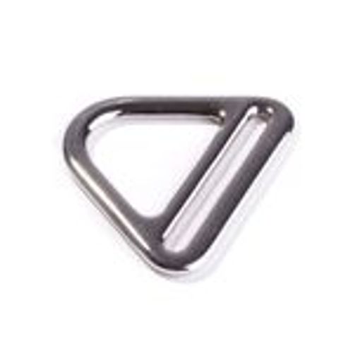 D ring - zilver - 40 mm - driehoekig