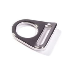 D ring met bandopening - zilver - 25 mm - gebogen