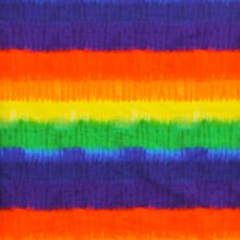French terry tie-dye rainbow