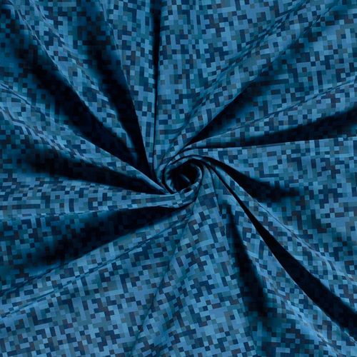 Softshell blauwe pixels