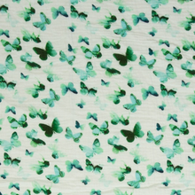 Tetra wit met groene vlinders