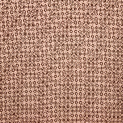 Polyester bruin met kleine patroon