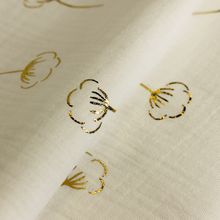 Tetra katoen wit gouden bloemen - Katia Fabrics