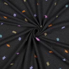Tricot zwart met kleurrijke verfstrepen - Poppy