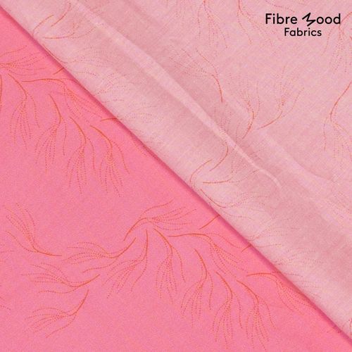 Katoen roze met lijnen - Fibre Mood