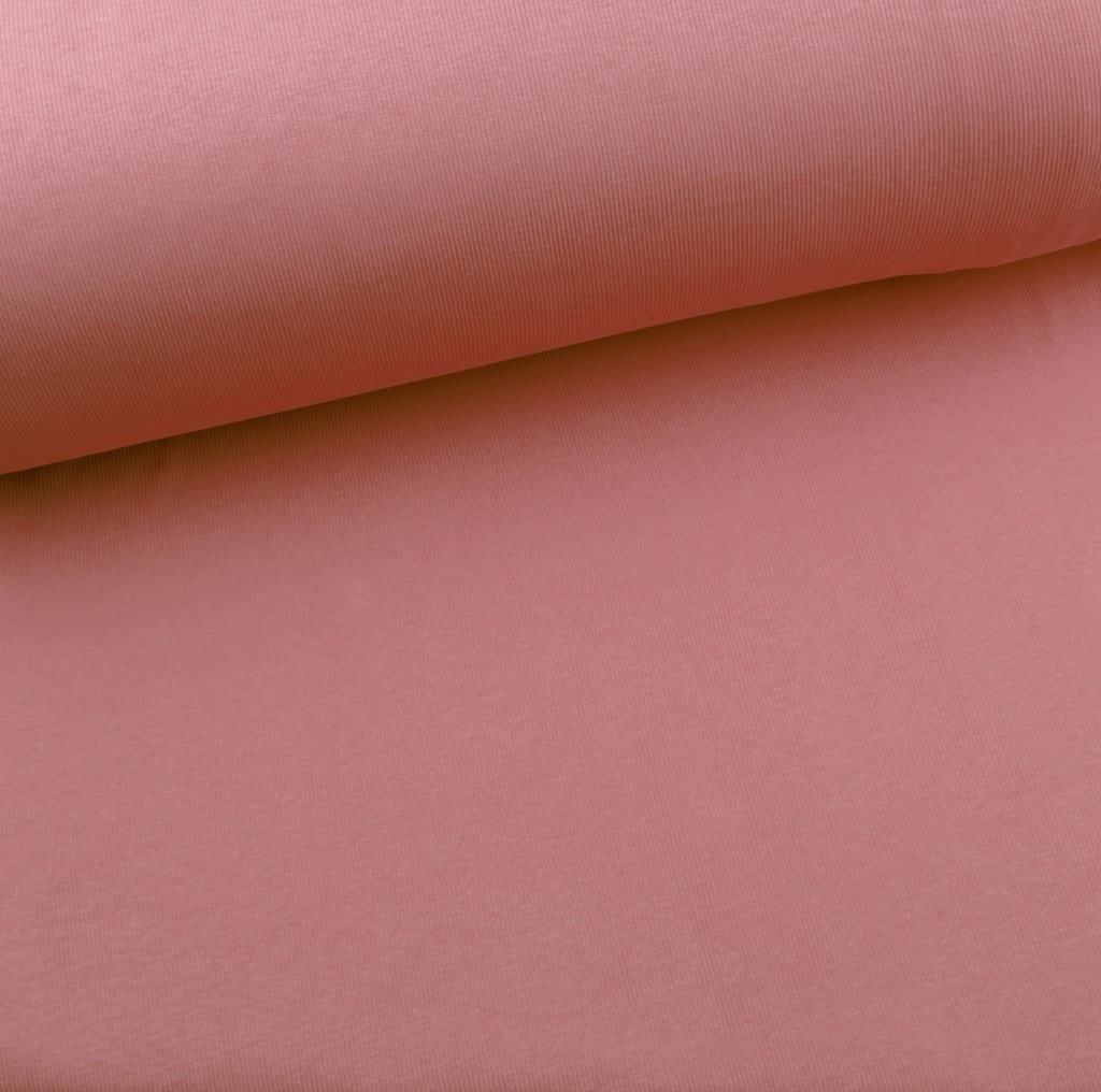 Ribbing 'coral pink' van Eva Mouton