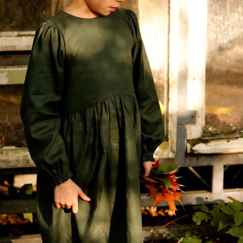 Patroon jurk en blouse (kinderen maat 92 - 164) - 'Celeste' van Iris May