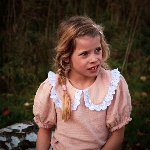 Patroon jurk en blouse (kinderen maat 92 - 164) - 'Celeste' van Iris May