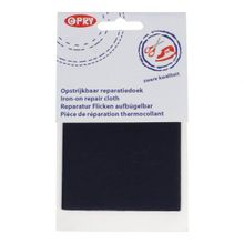 Opstrijkbaar reparatiedoek, zware kwaliteit - nachtblauw - Opry