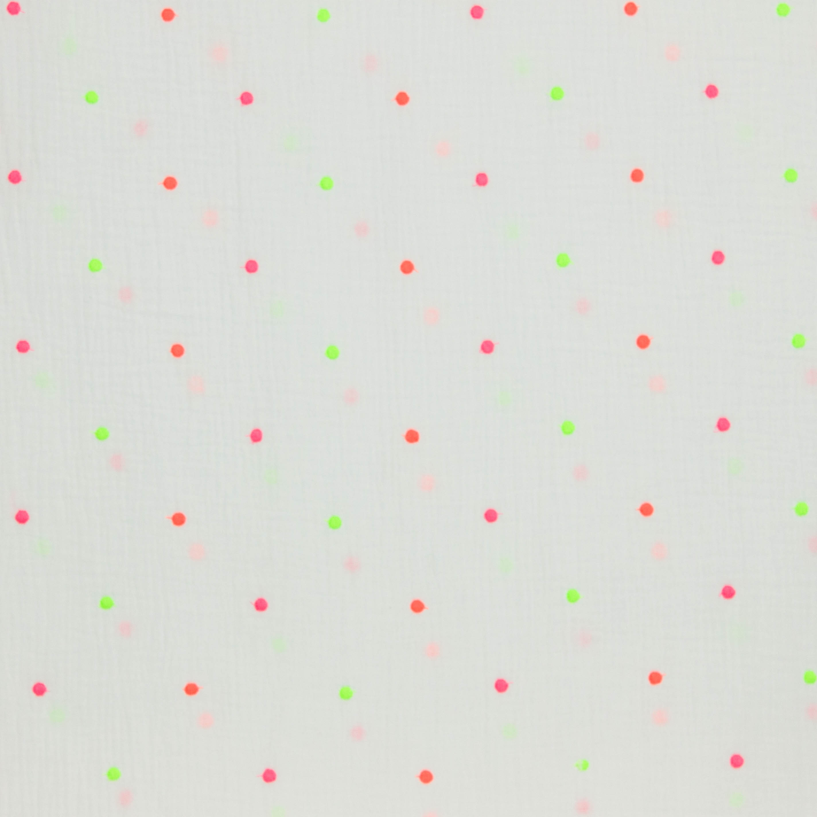 Tetra wit met fluo gekleurde bolletjes