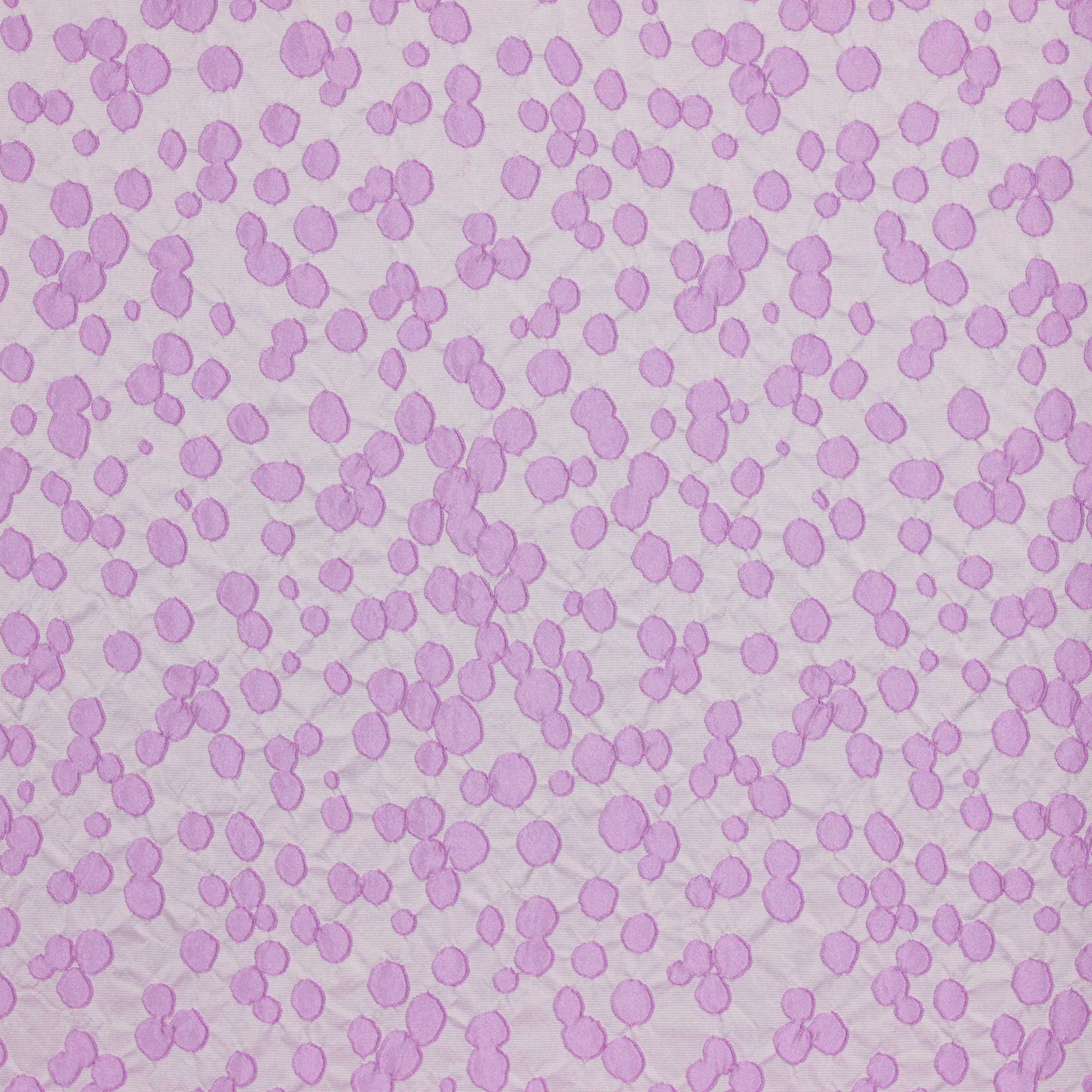 Polyester jacquard lila bolletjes (lichte glinstering)