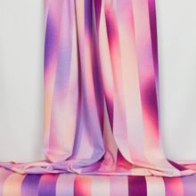 Viscose tricot paars/lila gestreepte print