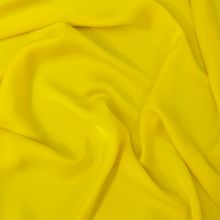 Fijne polyester dubbelzijdige satijn geel- Lorré