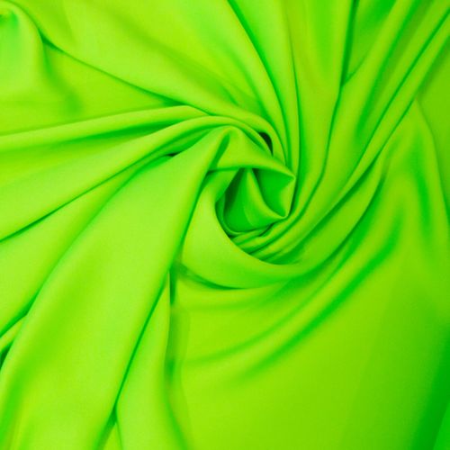 Fijne polyester dubbelzijdige satijn neon groen - Lorré