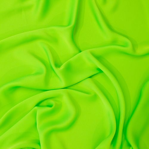 Polyester satijn neon groen - Lorré