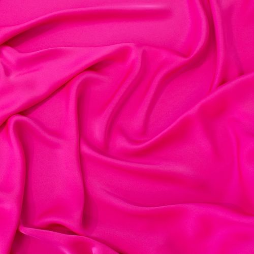 Fijne polyester dubbelzijdige satijn roze - Lorré