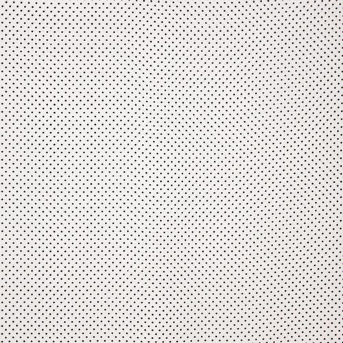 Polyester wit zwart polkadot
