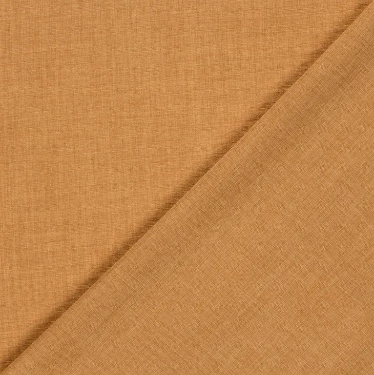 Linnenlook effen camel