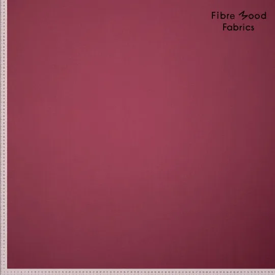 Polyester viscose twill stretch bordeaux