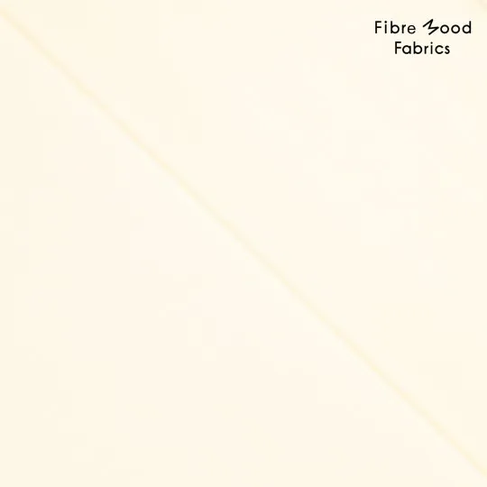 Katoen poplin lichtgeel/gebroken wit - Fibre Mood