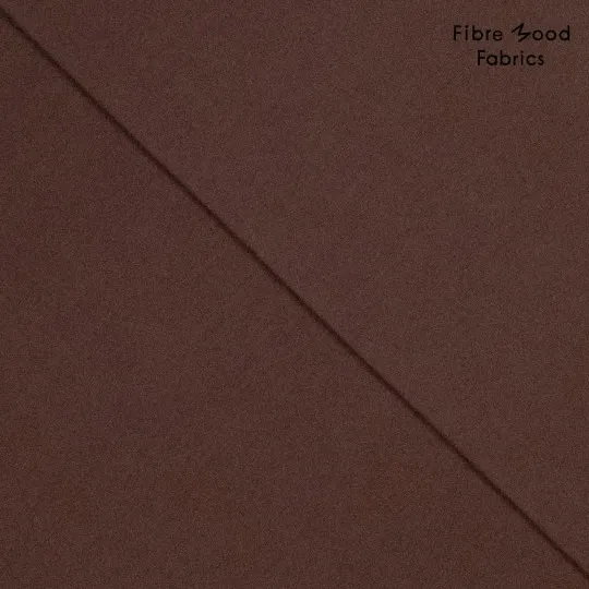 Katoen poplin donkerbruin - Fibre Mood