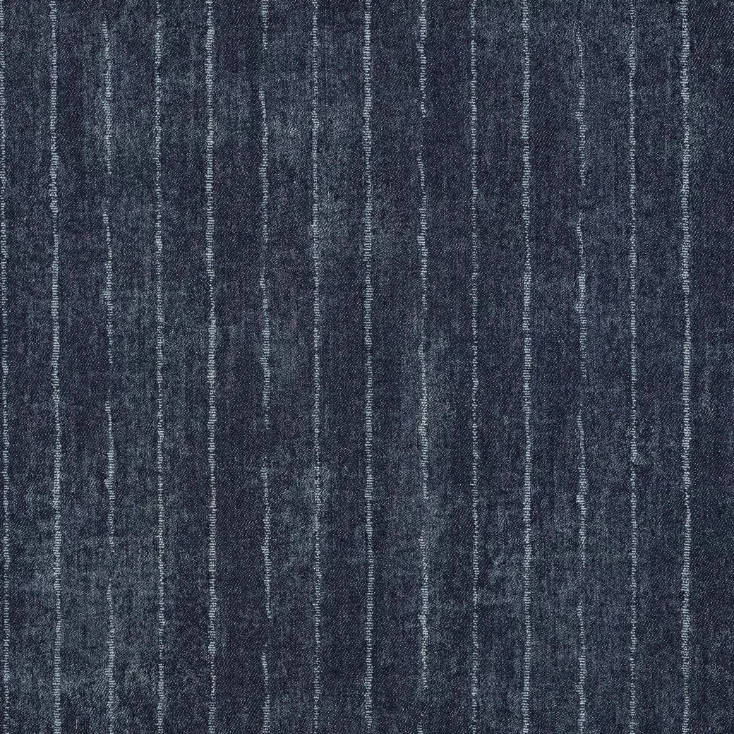 Denim donkerblauw met strepen