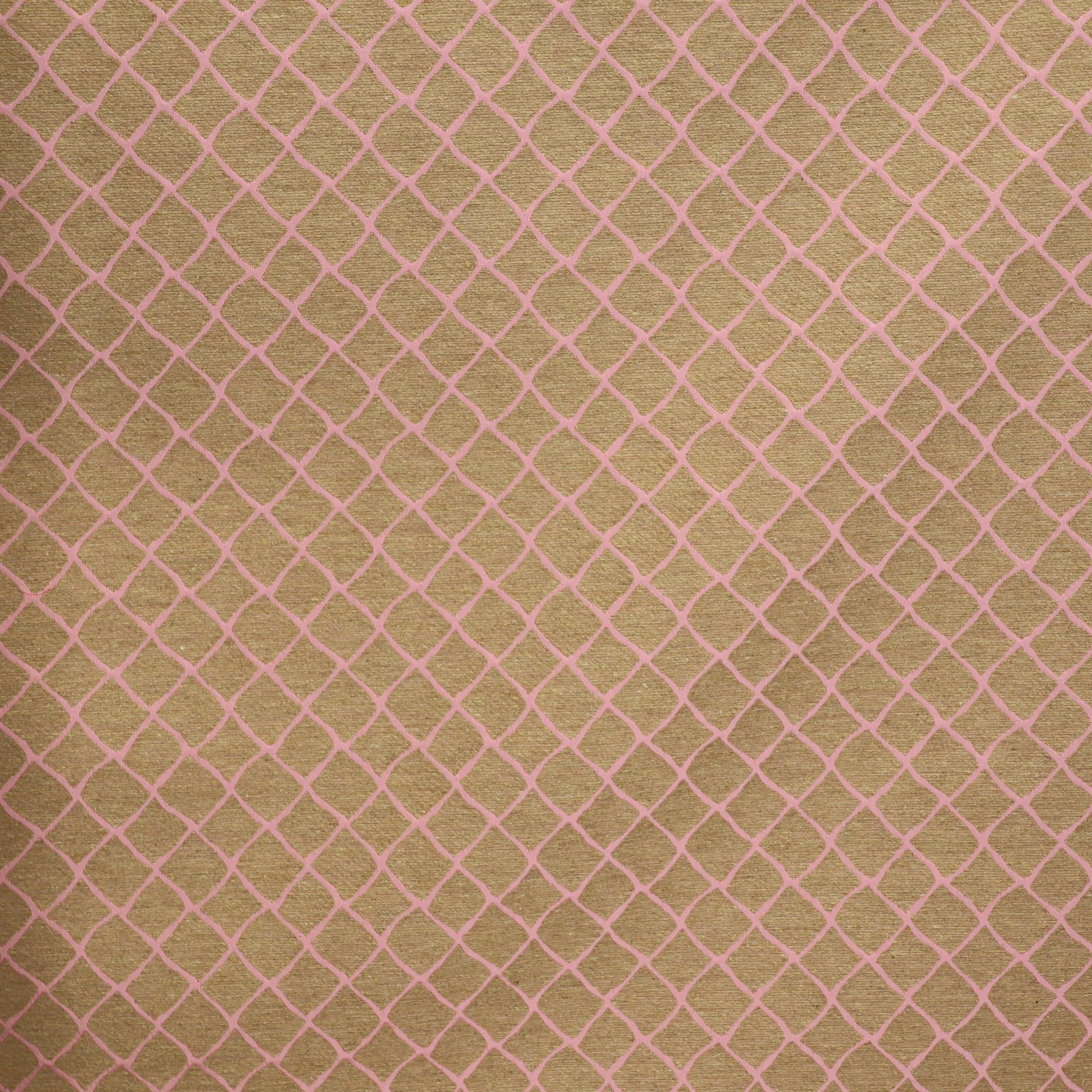 Jacquard roos en beige