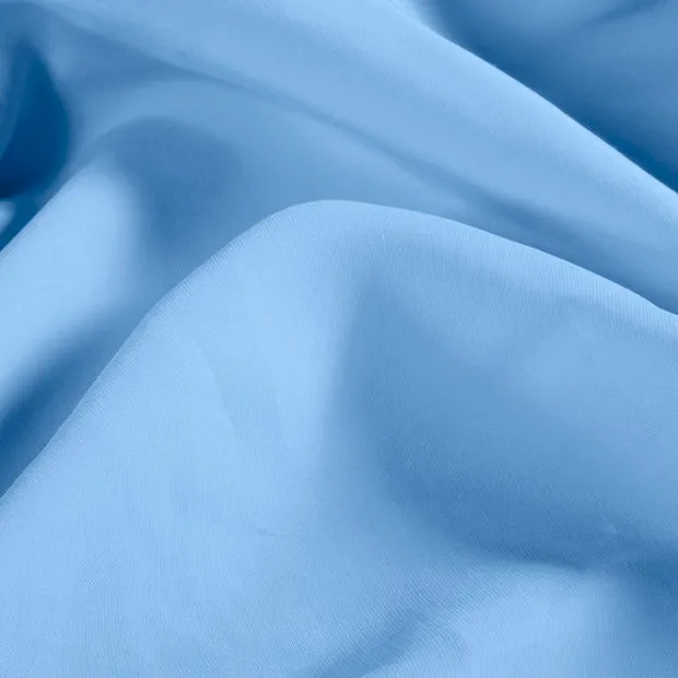 Viscose mengeling stone washed blauw