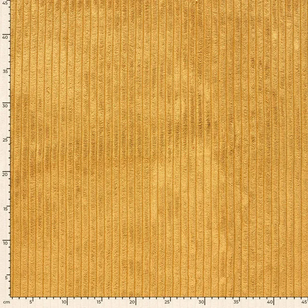 Ribfluweel geverfd effen beige