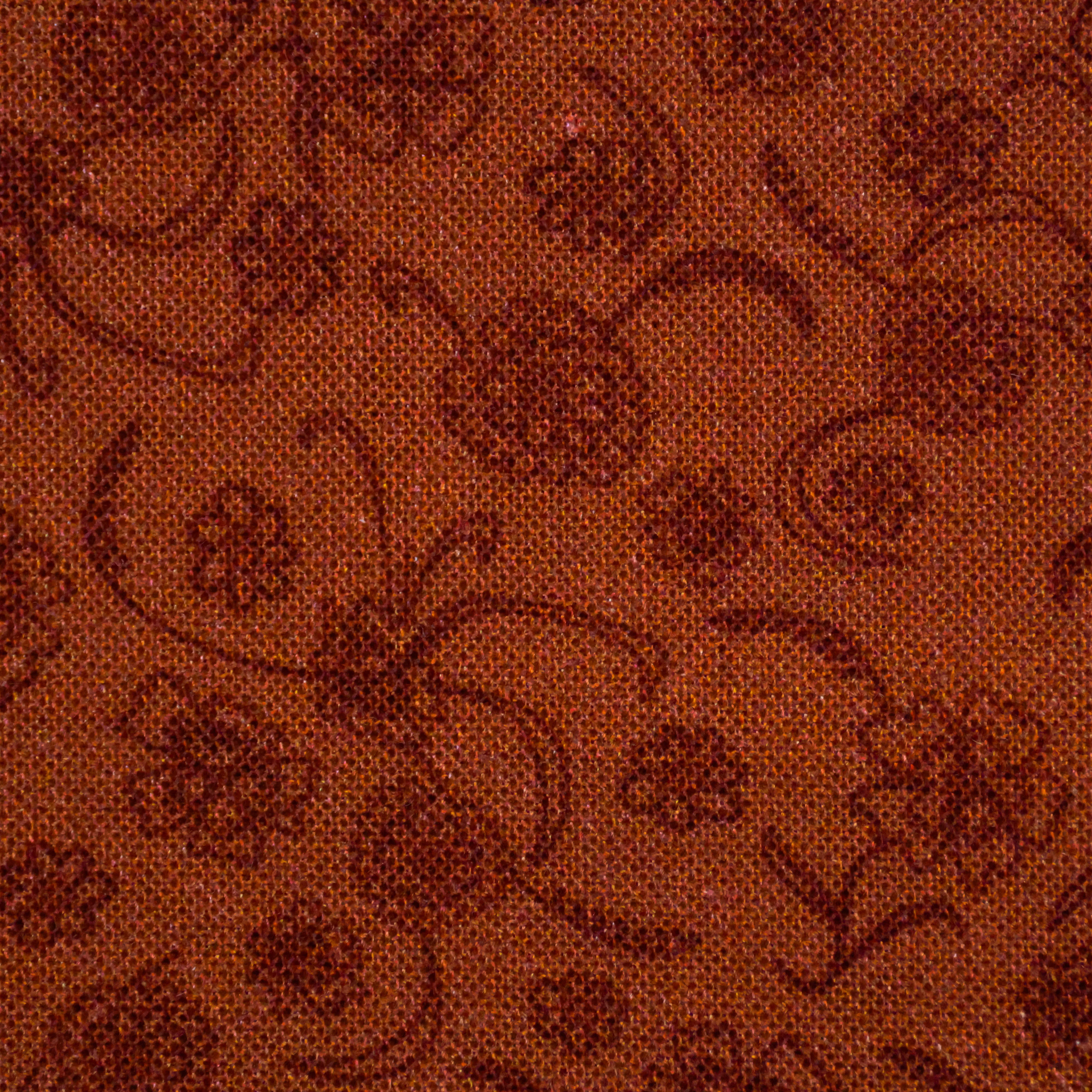 Katoen rood met bloemen
