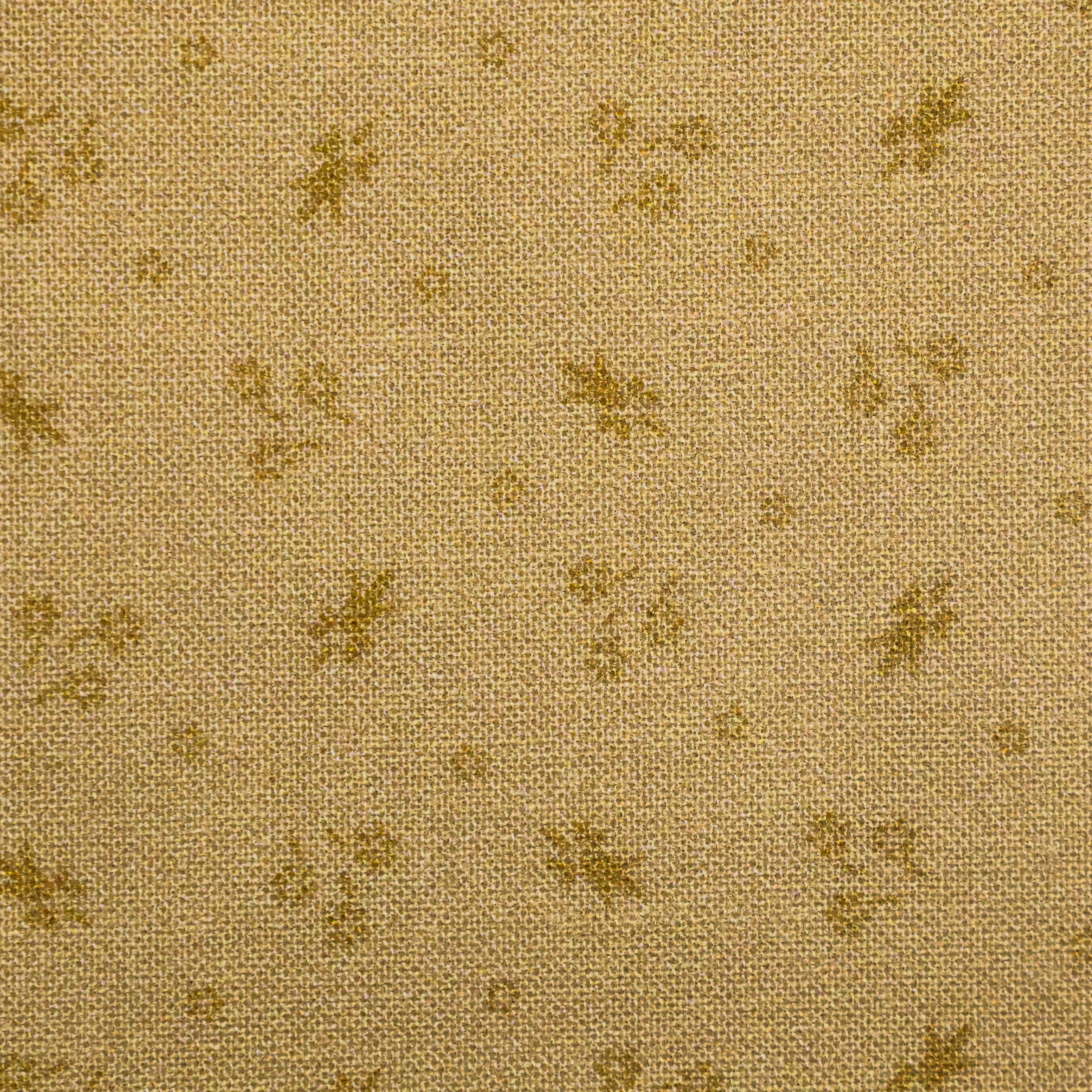 Katoen beige met abstract motief