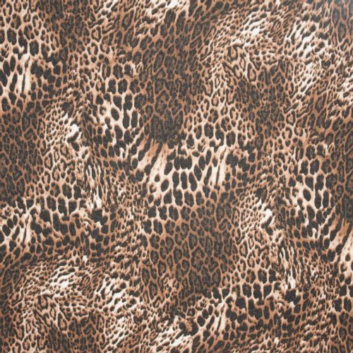 Fijn gebreide tricot met luipaardprint
