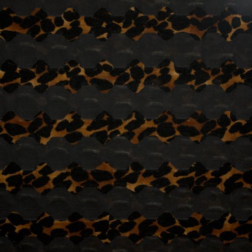 Gebreide tricot met gegolfde luipaardprint