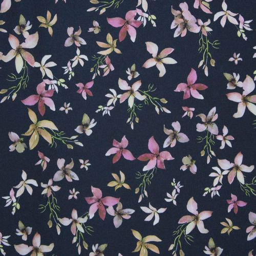 Soepele polyester met bloemenmotief uit 'My Image' en 'Stitched by You'
