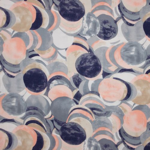Viscose mengeling met abstract bollen motief uit 'My Image Special lente/zomer 2019'