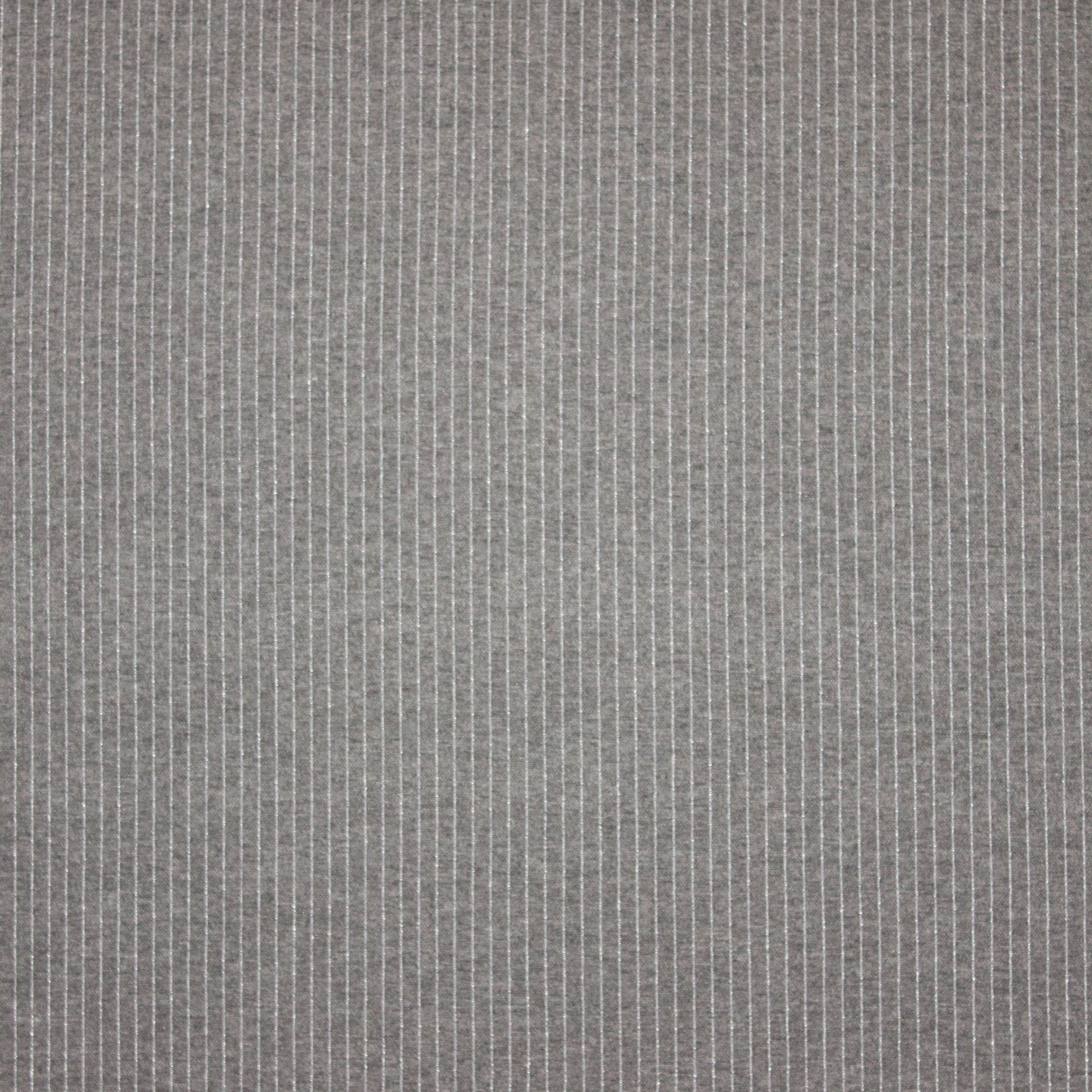 Grijze tricot met zilveren glitter streepjes