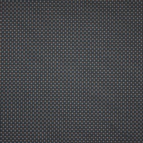 Zwarte polyester - viscose tricot met vierkantjes motiefjes