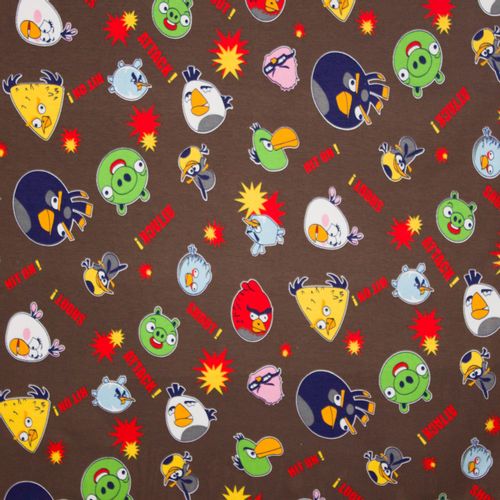 Tricot taupe licentie Angry Birds