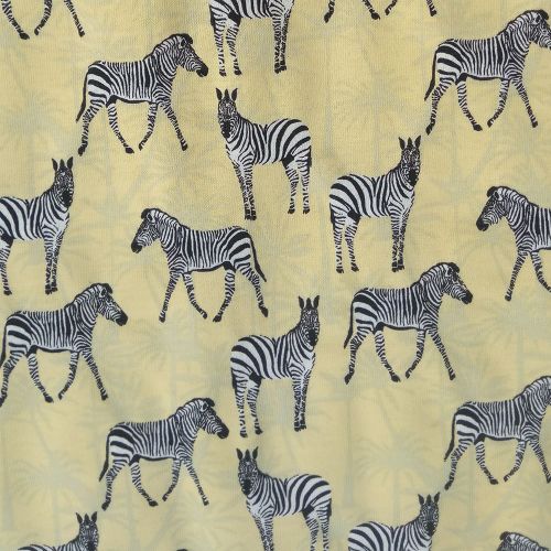 Kleur veranderende tricot met zebra motief