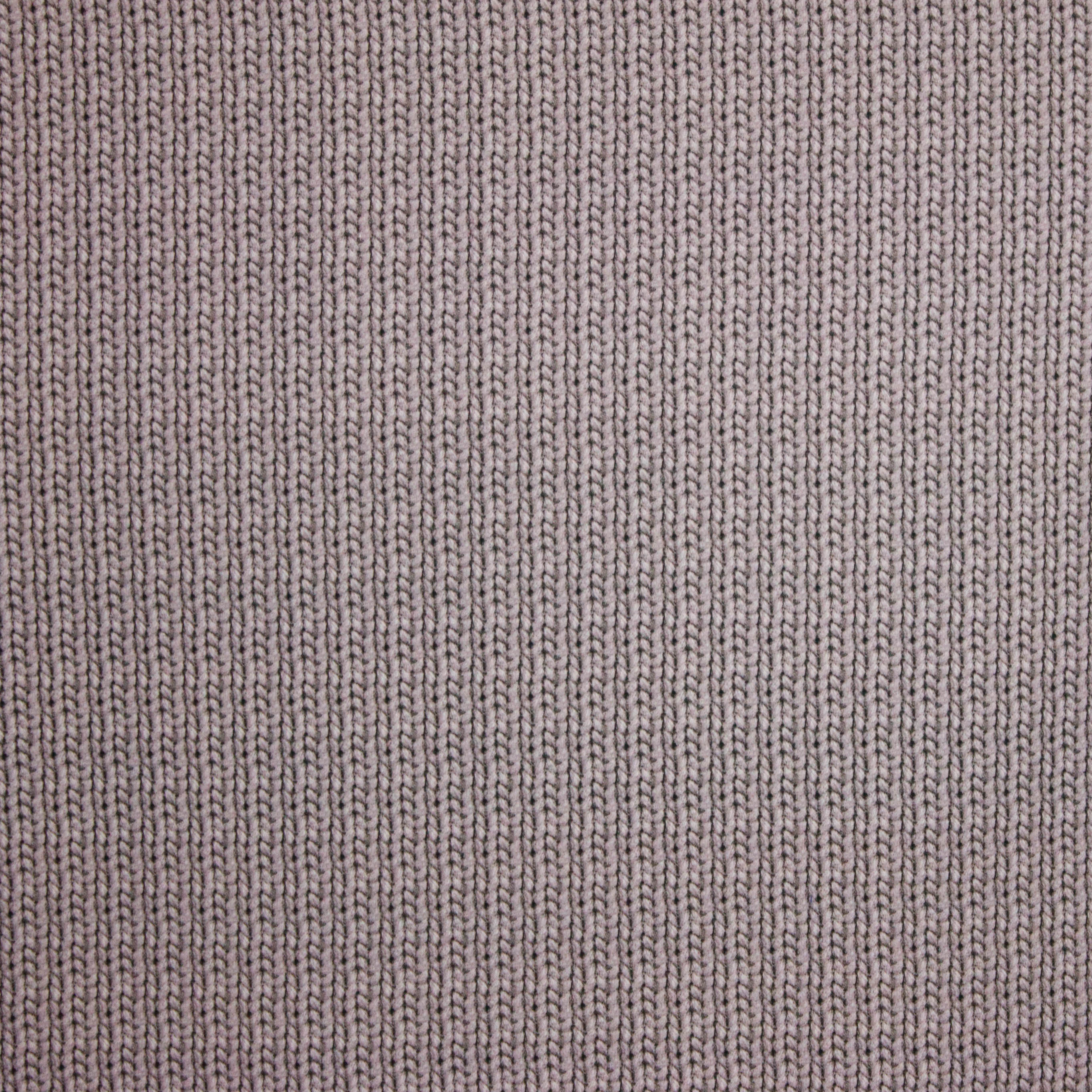 French terry taupe kabel motief