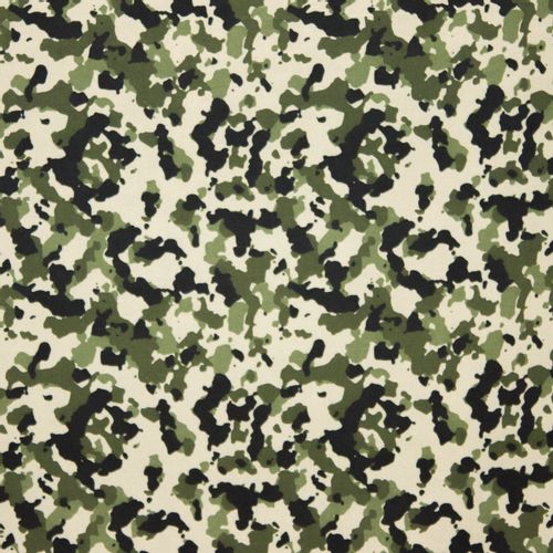 Groene camouflage viscose