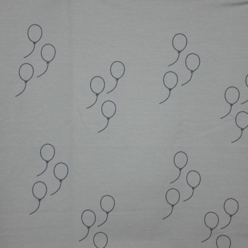 Lichtgrijs sweater paneel Nijntje met ballonnen