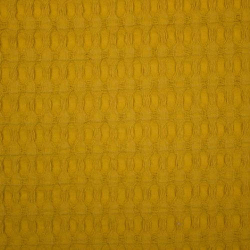 Gele katoenen wafelstof XL