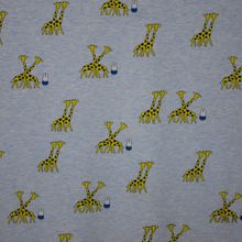 Lichtblauwe tricot van Nijntje met giraffen